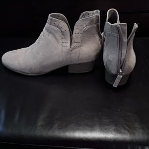 Suede booties